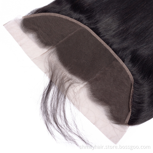 4x4 5x5 6x6 7x7 Swiss Lace Closure 100% Virgin Human Hair Transparent Lace Closure , HD Lace Closure Frontal With Baby Hair